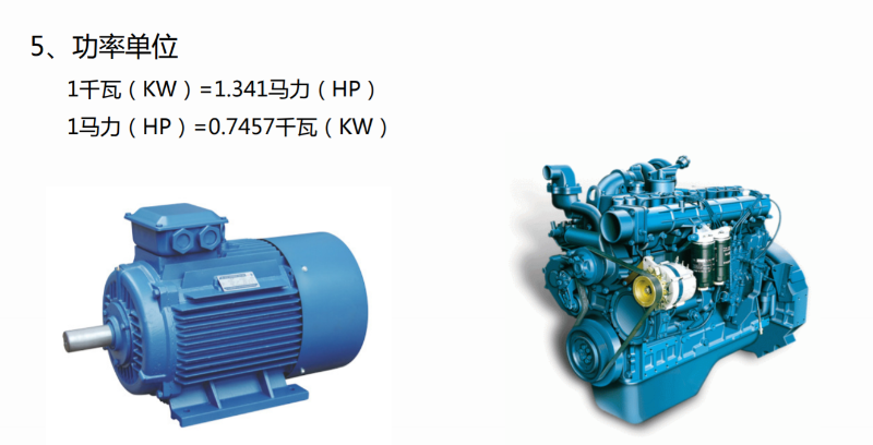空壓機(jī)功率單位換算
